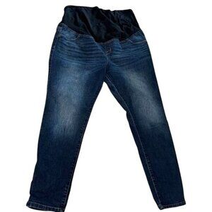 Isabel Maternity Skinny Fit Jeans With Over-Belly Panel Size 16/33R Blue Wash Ma